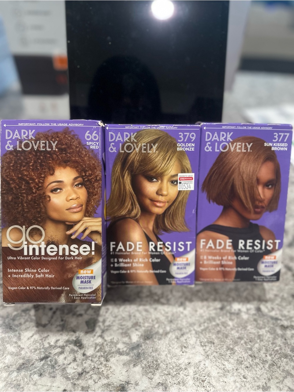 Multi-Pack Hair Color — Spicy Red, Golden Bronze, Sun Kissed Brown
